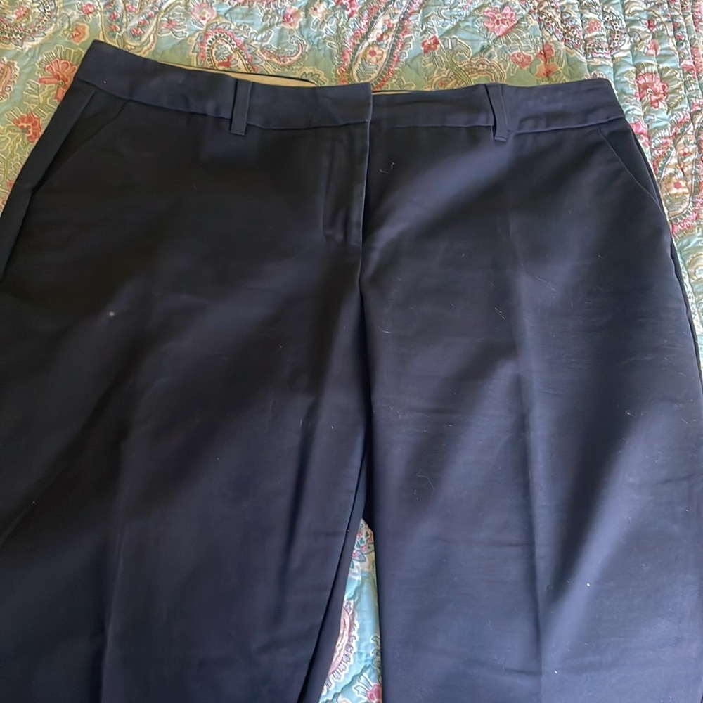 Lands End flare leg black dress pants - Picture 3 of 5